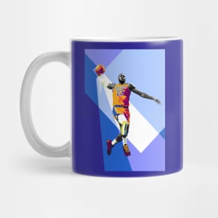 Lebron James Dunk WPAP Pop Art illustration Mug